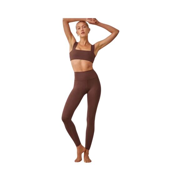 Reformation Pants - Reformation Chestnut Ecostretch High Rise